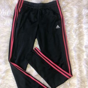 adidas gray and pink sweatpants